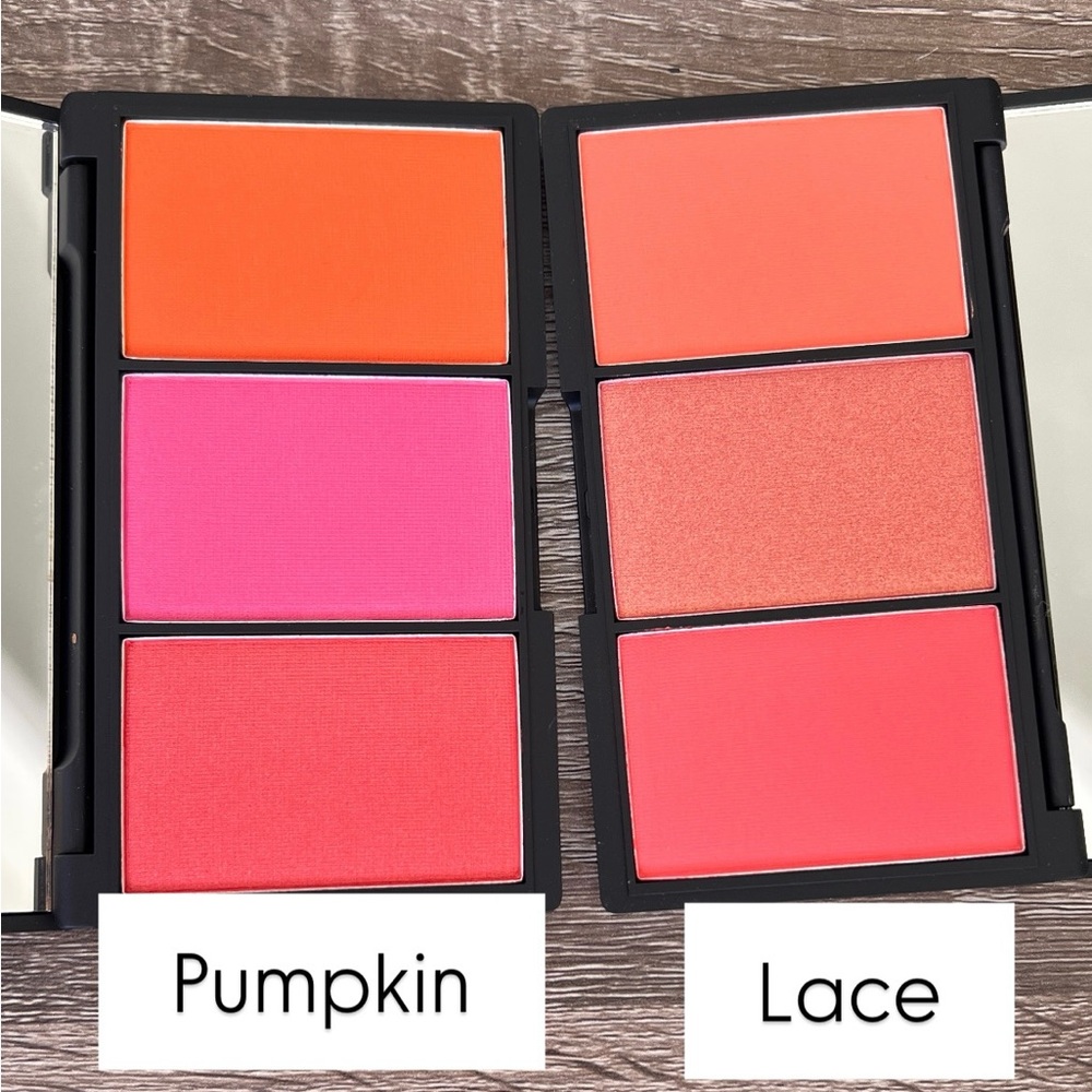 NEW Unused Sleek Blush by 3 Makeup Palettes Pink Red Orange